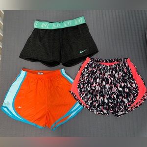 Women’s Nike Dri-fit shorts-lot of 3